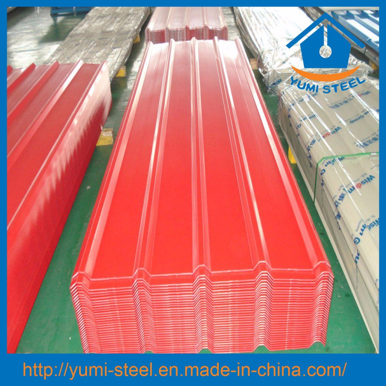 Color Corrugated Steel Roof/Wall Claddings Metal Sheets
